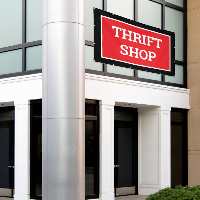 Thrift Shop Store Banner (Outside Building)