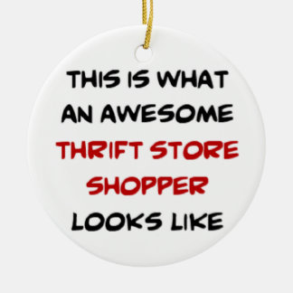 thrift store shopper, awesome ceramic tree decoration