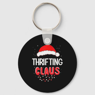 Thrifting Santa Claus Christmas Matching Costume  Key Ring