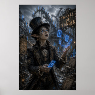 Thrill / Magician / Roller Coaster Poster