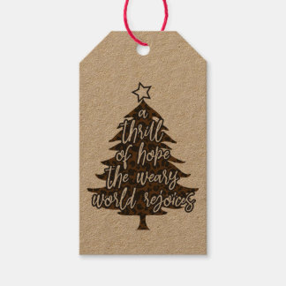 Thrill of Hope Kraft Gift Tag