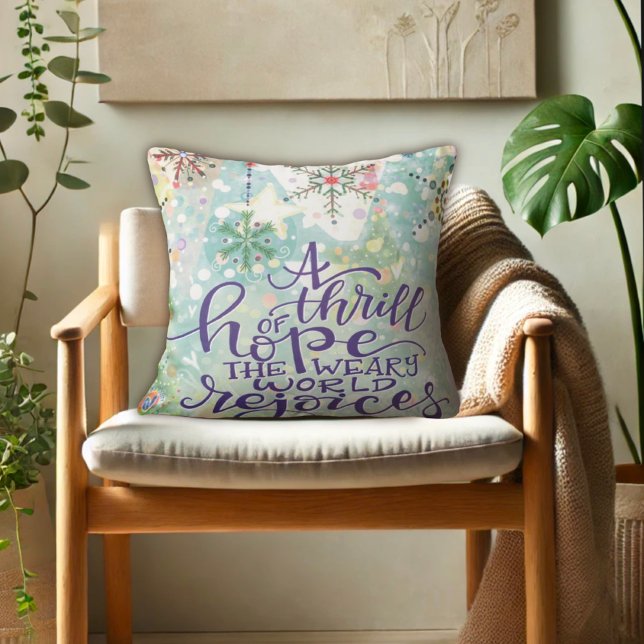 Thrill of Hope Pretty Inspirivity Christmas Cushion (Creator Uploaded)