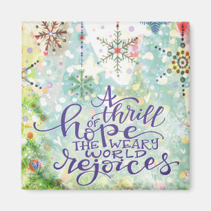 Thrill of Hope Pretty Pastel ChristmasInspirivity Magnet
