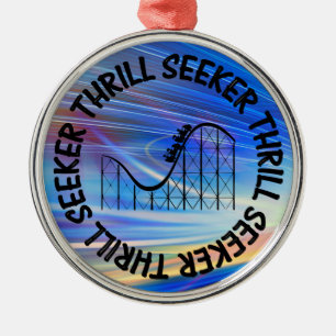 THRILL SEEKER ROLLER COASTER METAL TREE DECORATION