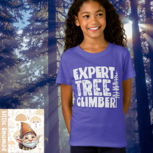 Thrill-Seeking Climber Adorable Kid's Outdoor  T-Shirt