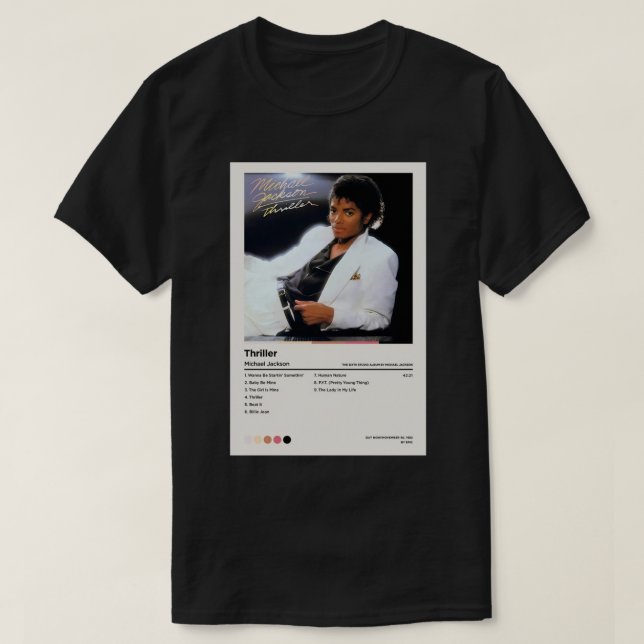 Thriller Jackson Poster  T-Shirt (Design Front)