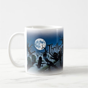 Thriller — Zombie Crowd Full Moon Night Mug