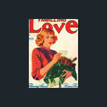 Thrilling Love Magazine Cover Canvas Print<br><div class="desc">Thrilling Love Magazine Cover -   was created in 1947.</div>