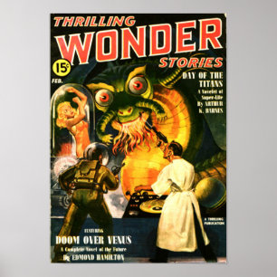 Thrilling Wonder Stories -- Day of the Titans Poster