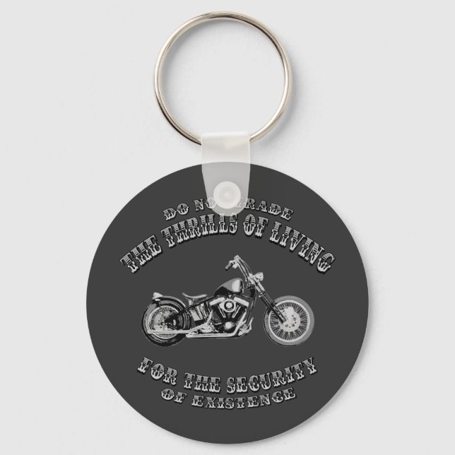 Thrills of Living Key Ring (Front)
