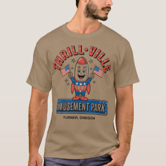 Thrillville USA Turner, Oregon Retro 1980s T-Shirt