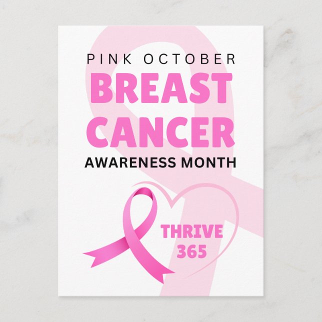 Thrive 365 Breast Cancer Awareness Month 2024  Postcard (Front)