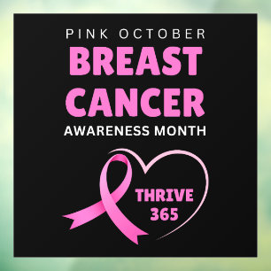 Thrive 365 Breast Cancer Awareness Month 2024  Window Cling