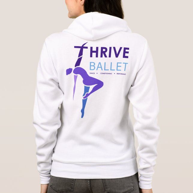 Thrive Ballet Zip up hoodie (Back)