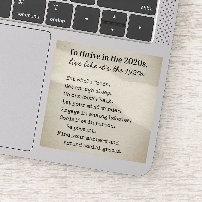 Thrive in the 2020s Advice Vinyl (Detail)