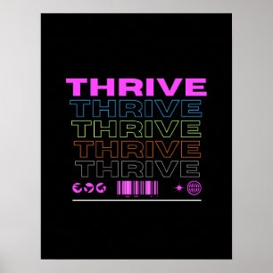 Thrive motivational wall art for instant download 
