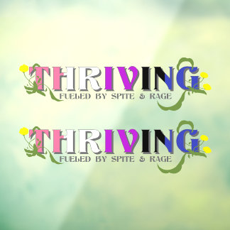 Thriving Genderfluid Pride Window Cling