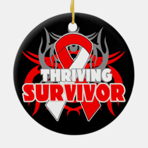 Thriving Oral Cancer Survivor Ceramic Tree Decoration