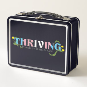 Thriving Trans Pride Metal Lunch Box