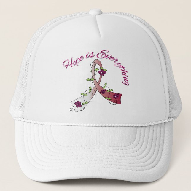 Throat Cancer Hope is Everything Trucker Hat (Front)