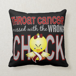 Throat Cancer Messed With Wrong Chick Cushion