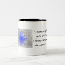 Throat Chakra Coffee mug with affirmations