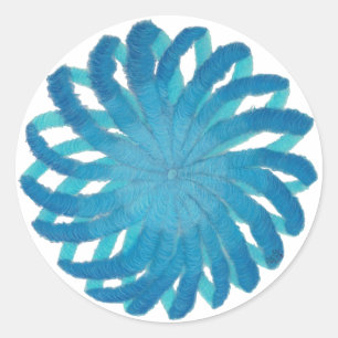 Throat Chakra Healing Art #2 Classic Round Sticker