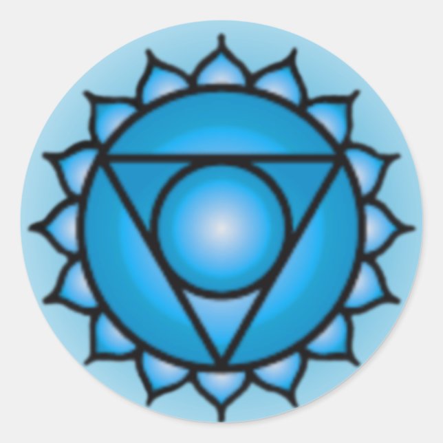Throat Chakra Stickers (Front)