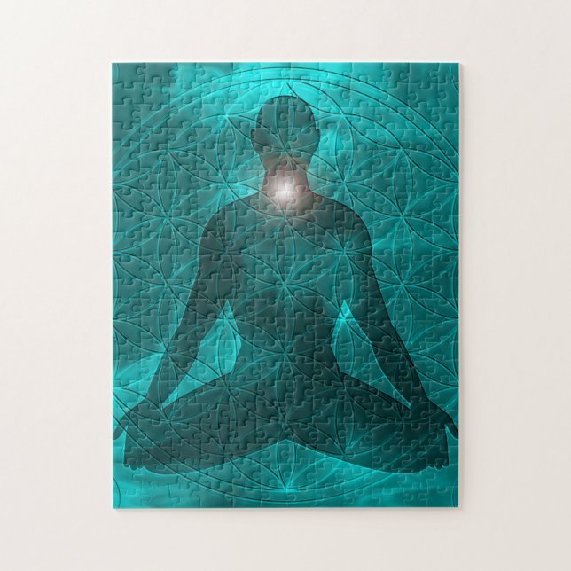 Throat Chakra Vishuddha Jigsaw Puzzle (Vertical)