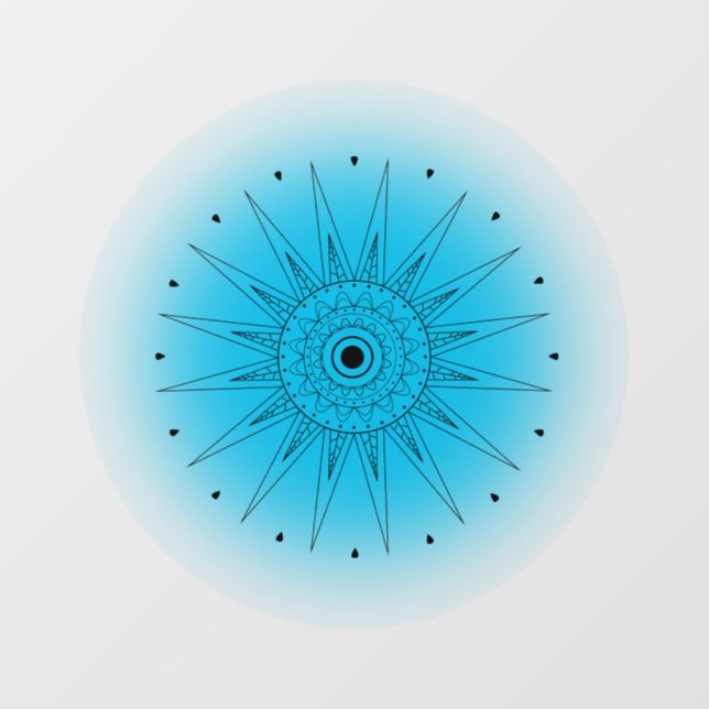 Throat Chakra  Window Cling (Sheet)