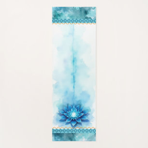 Throat Chakra Yoga Mat – Aqua Lotus Clarity