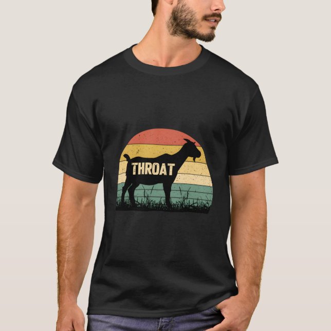 Throat Goat Humour T-Shirt (Front)