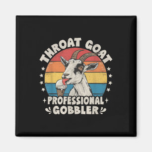 Throat Goat Retro Inappropriate Adult Humor Funny Magnet
