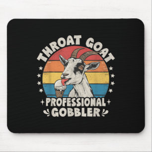 Throat Goat Retro Inappropriate Adult Humour Funny Mouse Mat