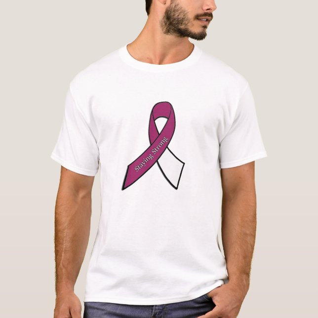 Throat, Neck Head Cancer Awareness Ribbon Shirt (Front)