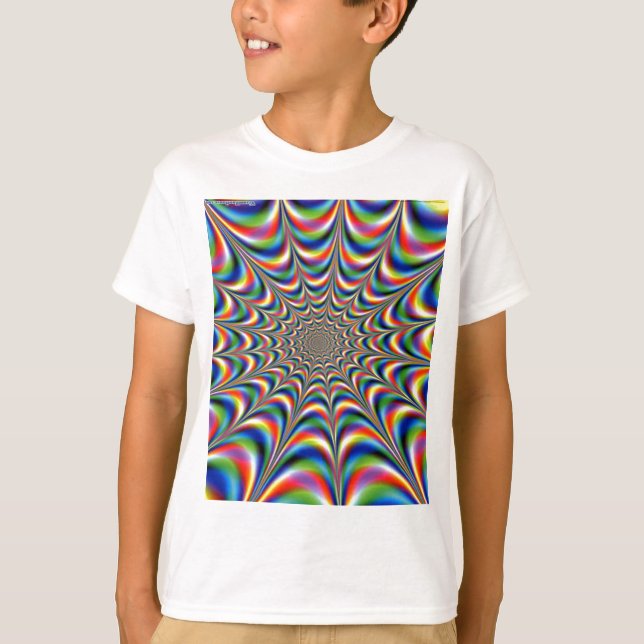 throbbing-fractal-optical illusion T-Shirt (Front)