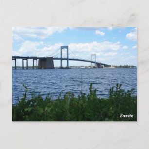 Throgs Neck Bridge Queens New York Postcard