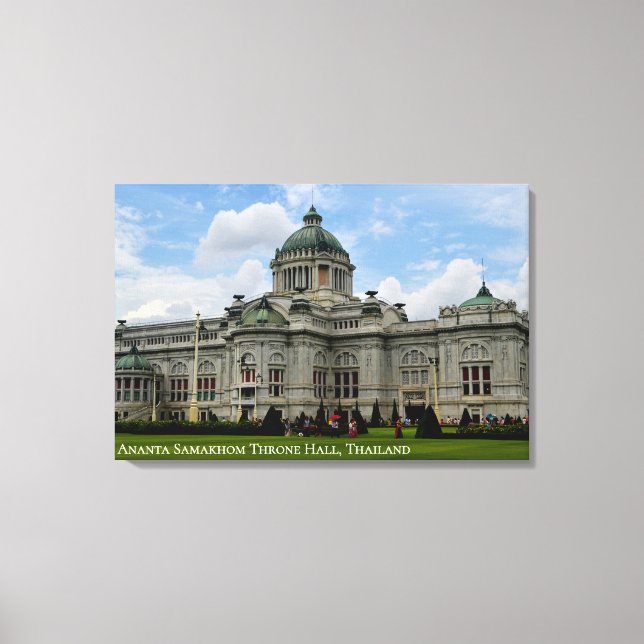 Throne Hall Neo Renaissance Classic Architecture Canvas Print (Front)