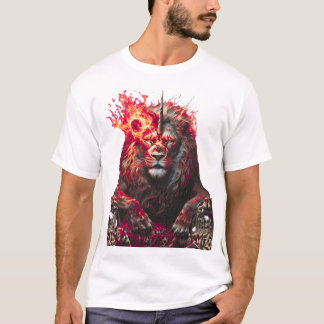 Throne of the Infernal Lion – Mythical Beast of Fi T-Shirt