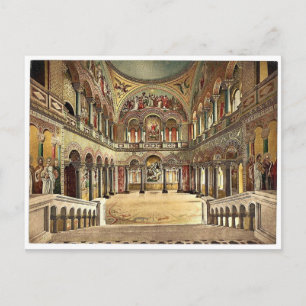 Throne room, Neuschwanstein Castle, Upper Bavaria, Postcard