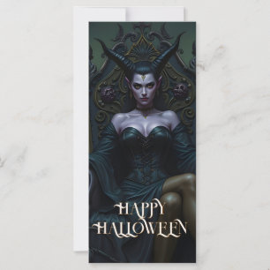 Throned Demon Queen in Candlelight