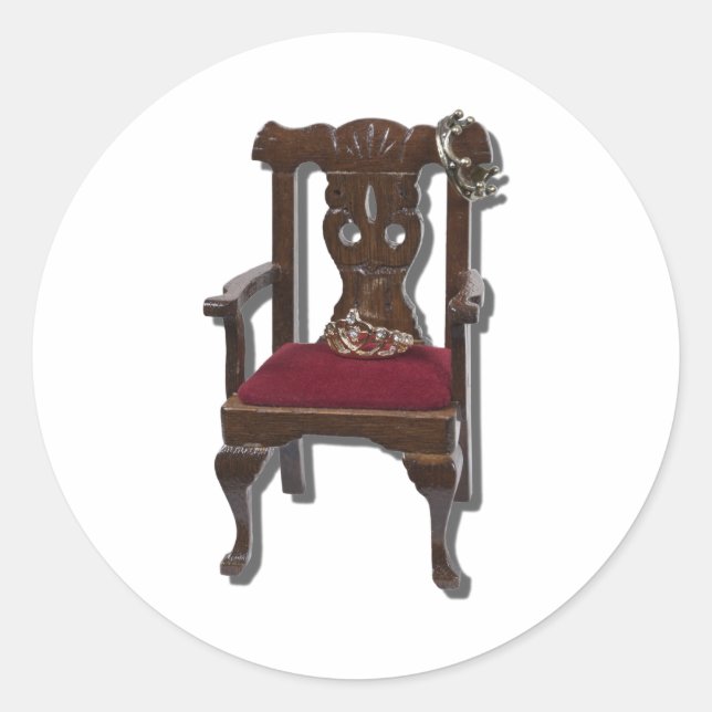 ThroneOfPower122410 Classic Round Sticker (Front)