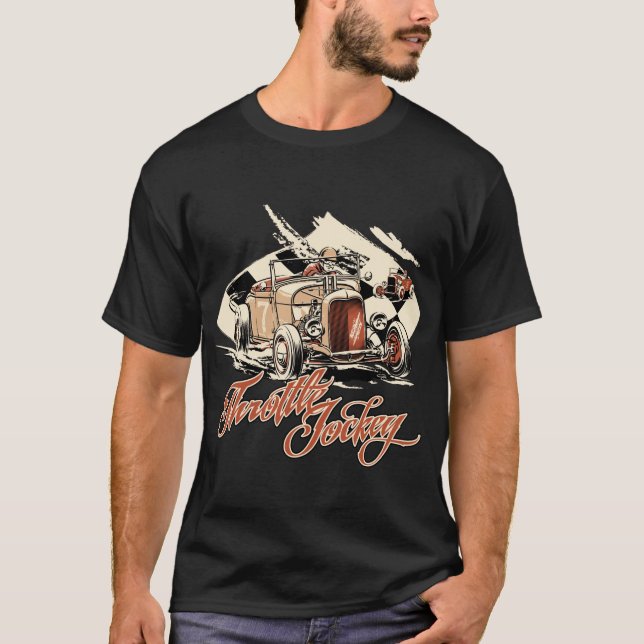 Throttle Jockey - Roadster Race T-Shirt (Front)