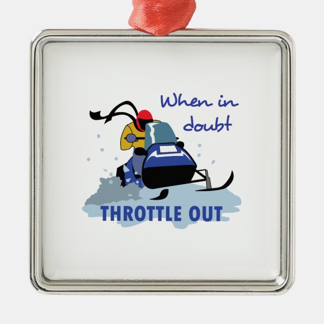 THROTTLE OUT METAL TREE DECORATION (Front)