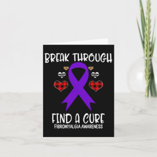 Through Find A Cure Fibromyalgia Awareness Ribbon Card