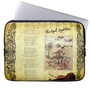 Through Looking Glass Alice Wonderland Aged Man Laptop Sleeve