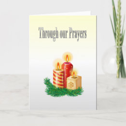 Through our Prayers Card