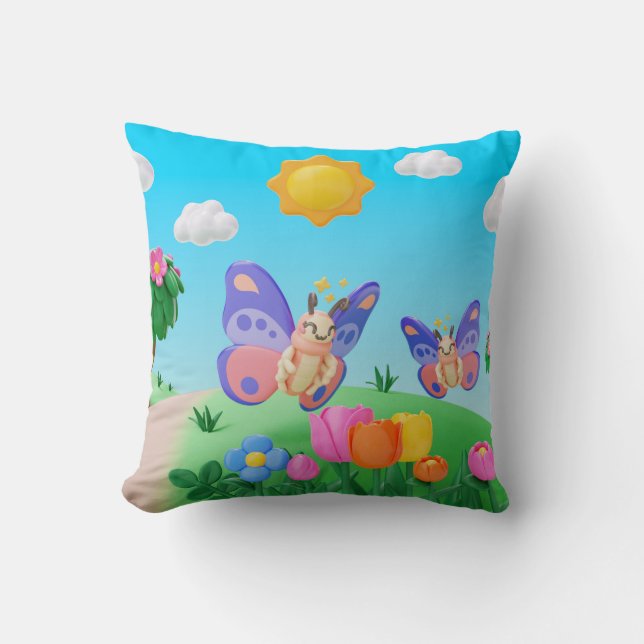 Through Pillow Design On Natural Landscape (Front)