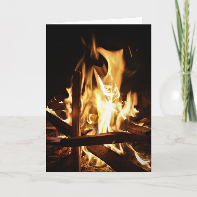 Through the Flames Card (Front)