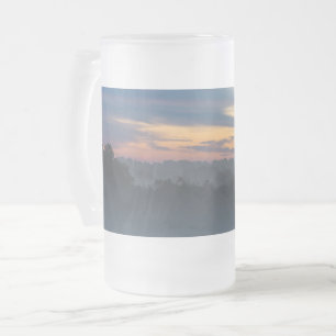 Through The Fog Frosted Glass Beer Mug